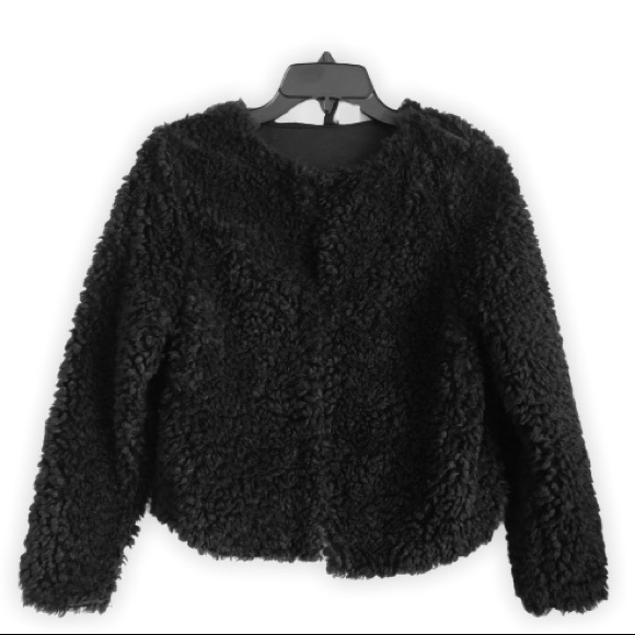 🎉HP🎉 [H&M] Faux Fur Fuzzy Jacket - Picture 3 of 6